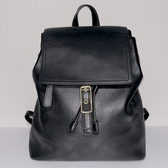 {NEW} Coach Backpack Soft Black Leather - Picture 2 of 12